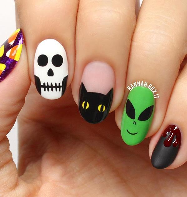 50 Cool Halloween Nail Art Ideas