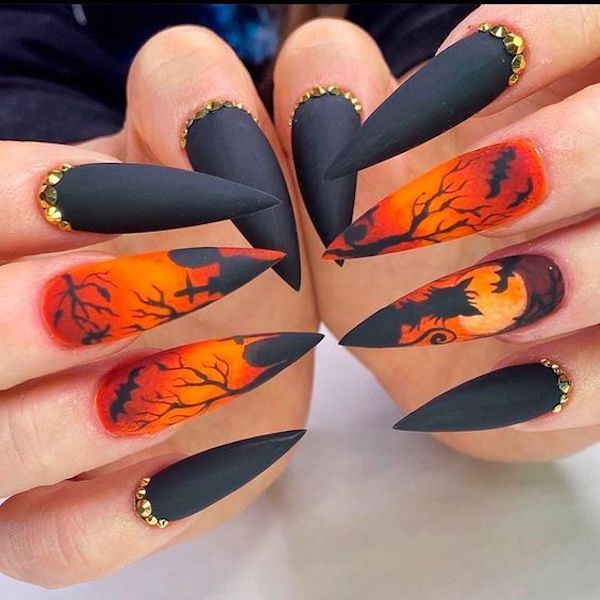 50 Cool Halloween Nail Art Ideas