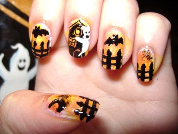 50 Cool Halloween Nail Art Ideas