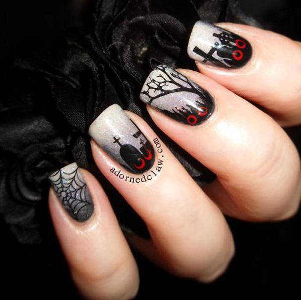 50 Cool Halloween Nail Art Ideas