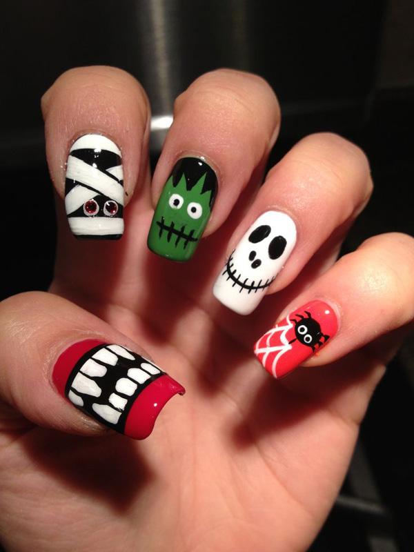 50 Cool Halloween Nail Art Ideas