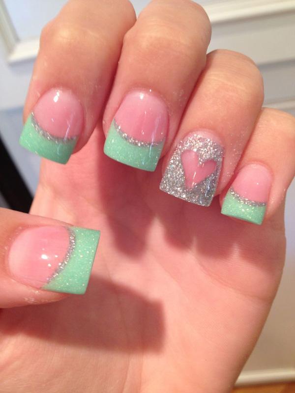 70+ Heart Nail Designs