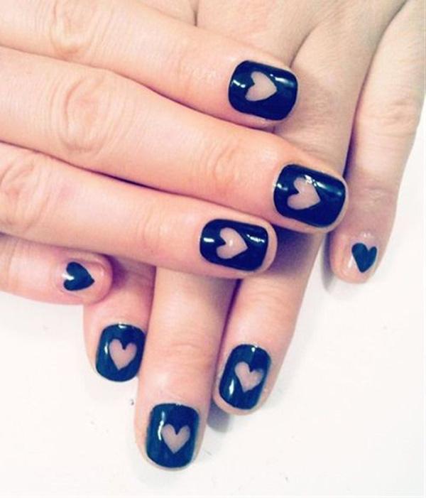 70+ Heart Nail Designs