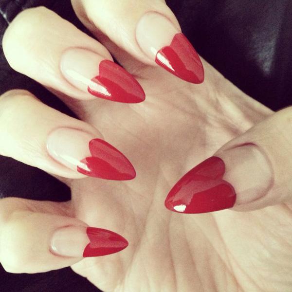 70+ Heart Nail Designs