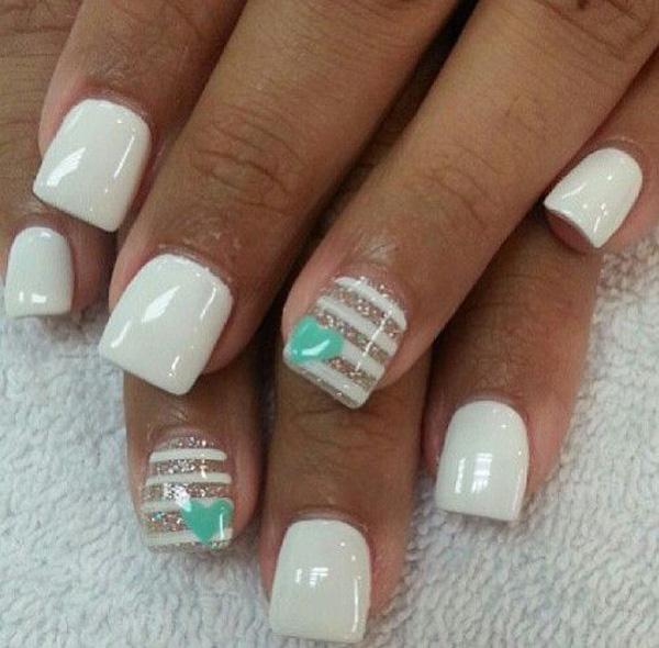 70+ Heart Nail Designs