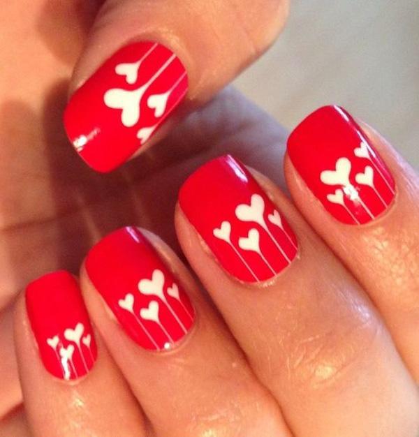 70+ Heart Nail Designs