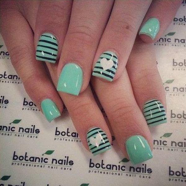 70+ Heart Nail Designs
