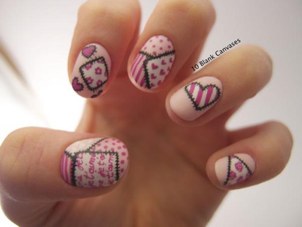 70+ Heart Nail Designs