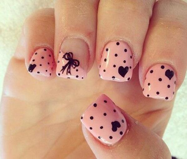 70+ Heart Nail Designs