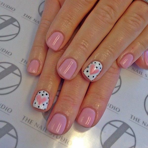 70+ Heart Nail Designs