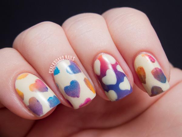 70+ Heart Nail Designs