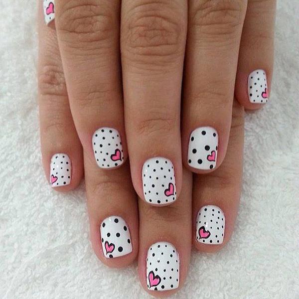 70+ Heart Nail Designs