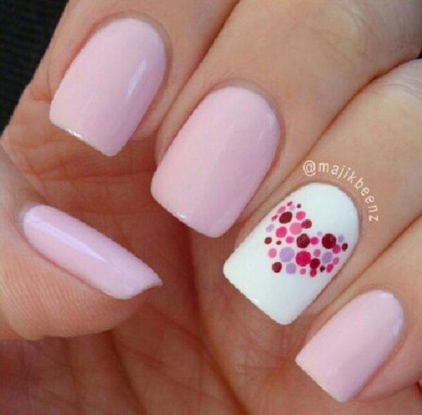 70+ Heart Nail Designs