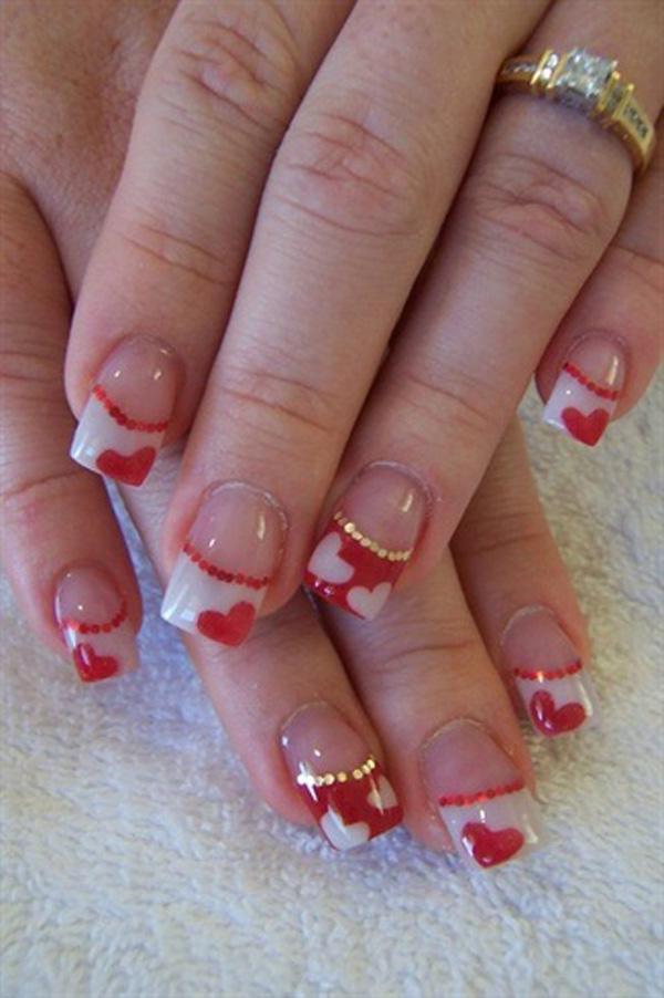 70+ Heart Nail Designs