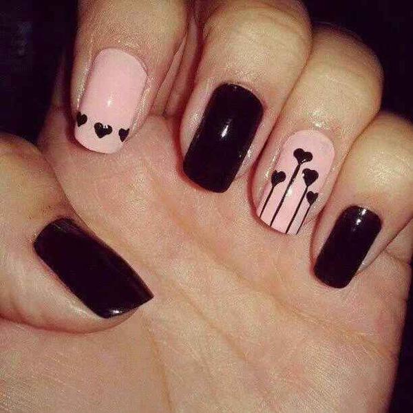 70+ Heart Nail Designs