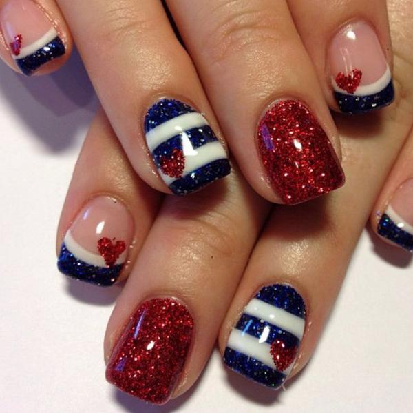 70+ Heart Nail Designs
