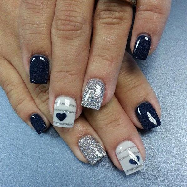 70+ Heart Nail Designs