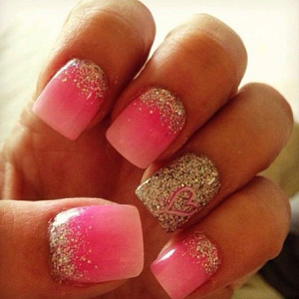 70+ Heart Nail Designs