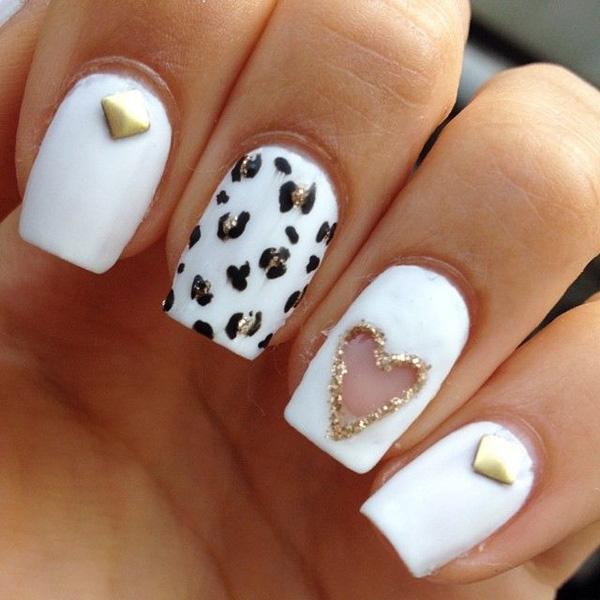 70+ Heart Nail Designs