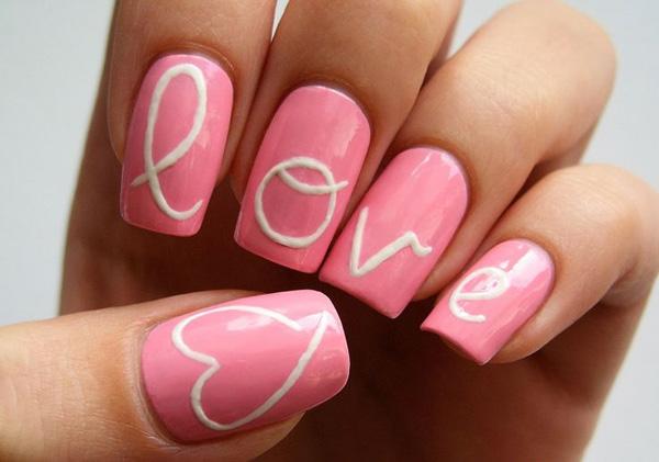 70+ Heart Nail Designs