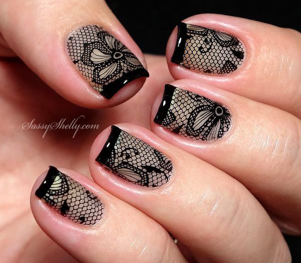 45+ Lace Nail Designs