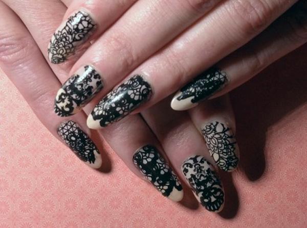 45+ Lace Nail Designs