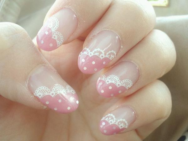 45+ Lace Nail Designs