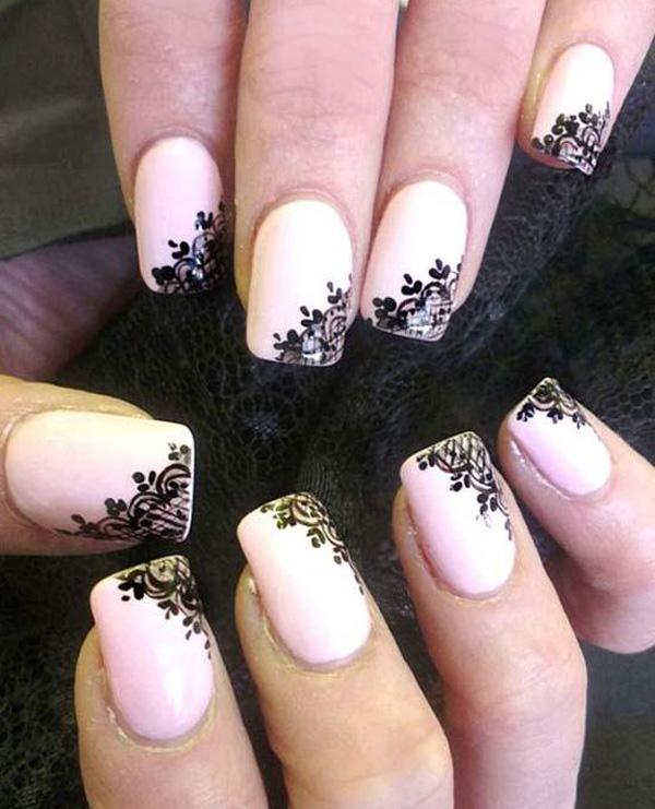 45+ Lace Nail Designs