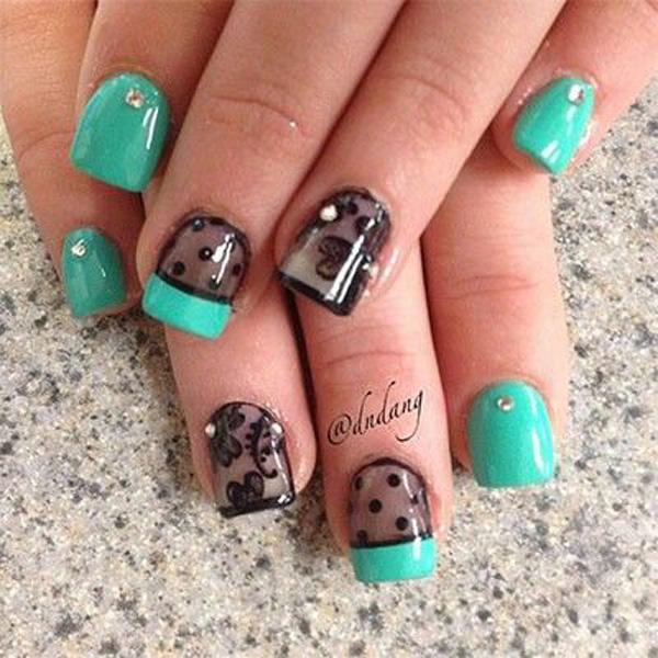 45+ Lace Nail Designs