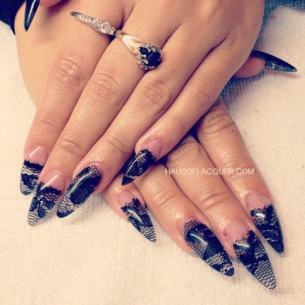 45+ Lace Nail Designs
