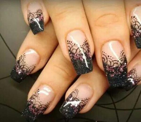 45+ Lace Nail Designs