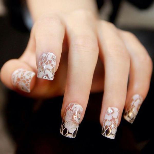45+ Lace Nail Designs