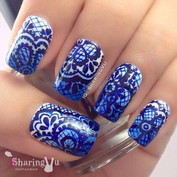 45+ Lace Nail Designs