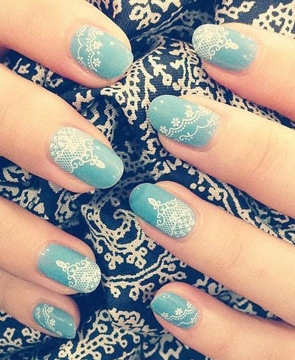 45+ Lace Nail Designs