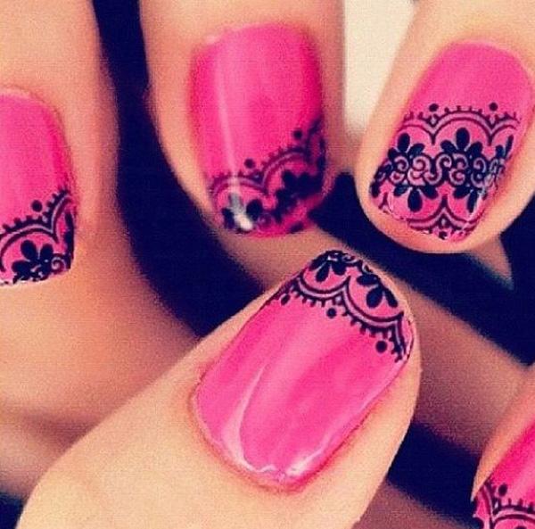 45+ Lace Nail Designs