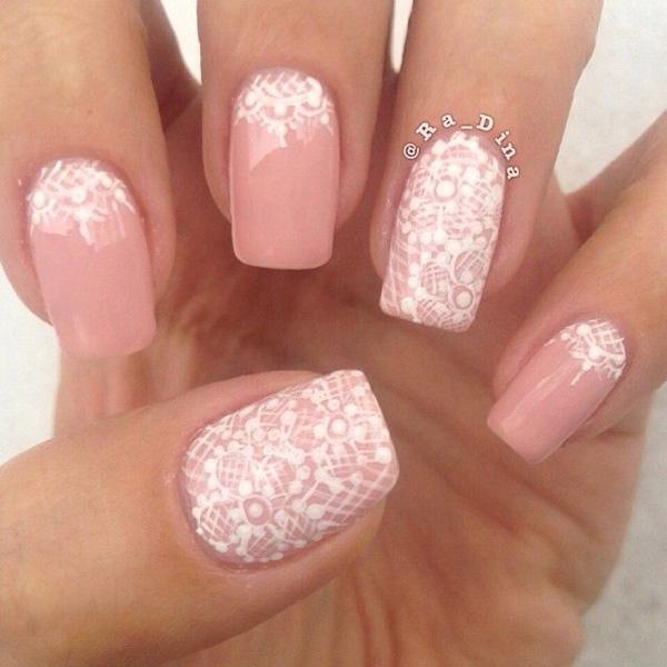 45+ Lace Nail Designs