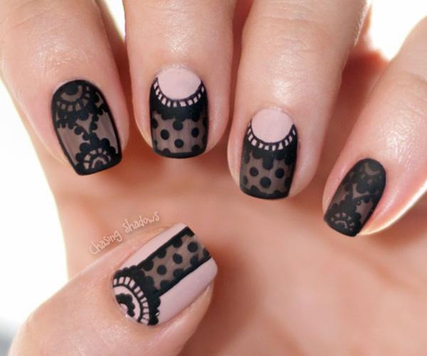45+ Lace Nail Designs