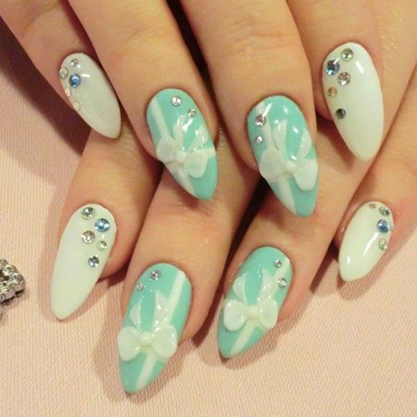 50+ Cute Bow Nail Designs