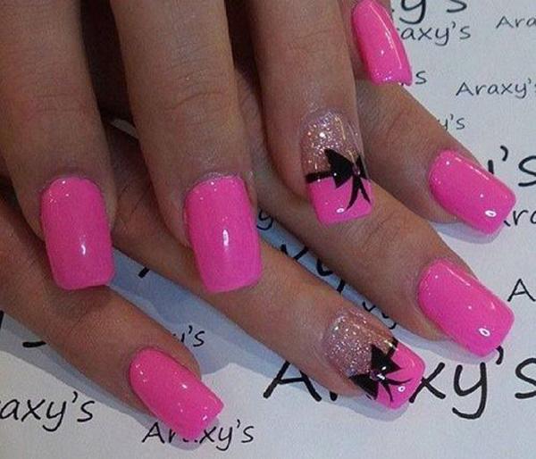 50+ Cute Bow Nail Designs
