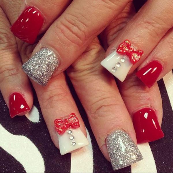 50+ Cute Bow Nail Designs
