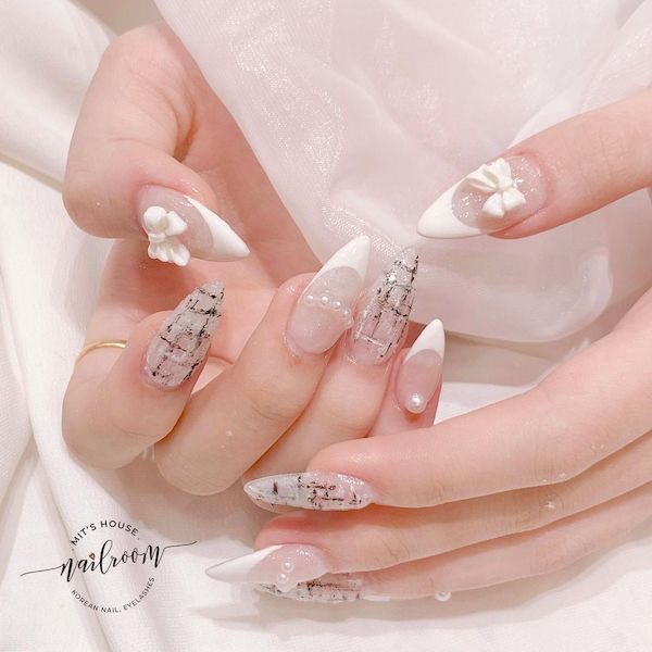 50+ Cute Bow Nail Designs