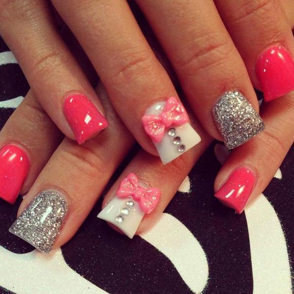 50+ Cute Bow Nail Designs