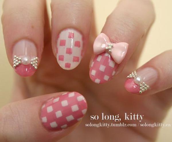 50+ Cute Bow Nail Designs