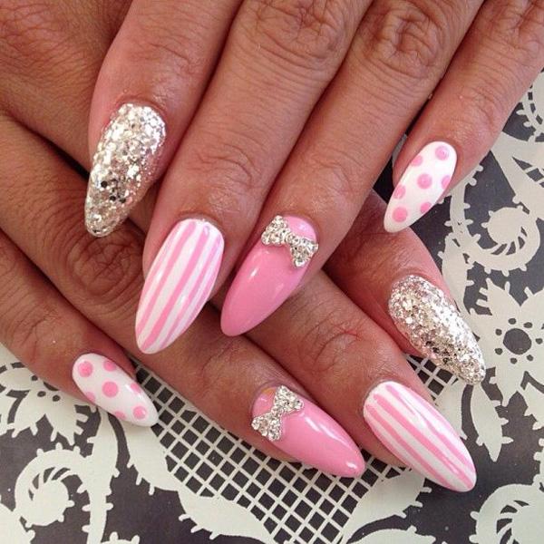 50+ Cute Bow Nail Designs