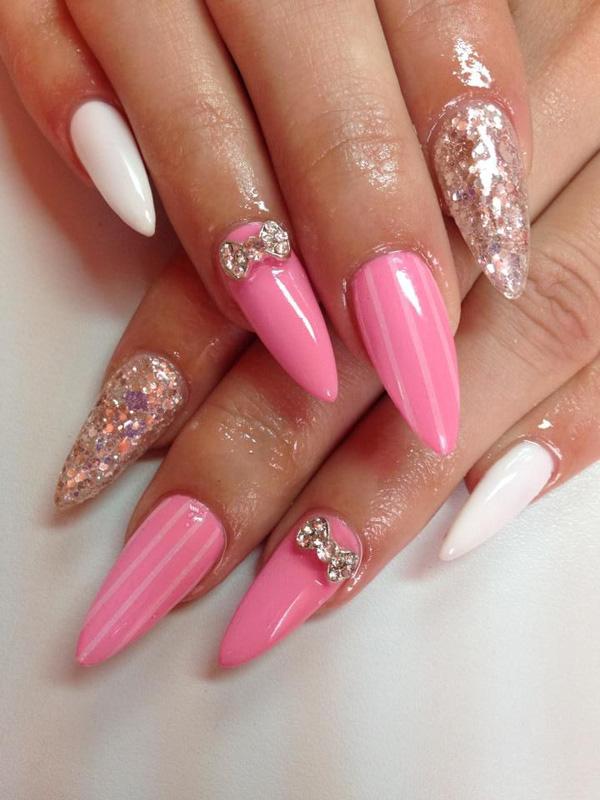 50+ Cute Bow Nail Designs