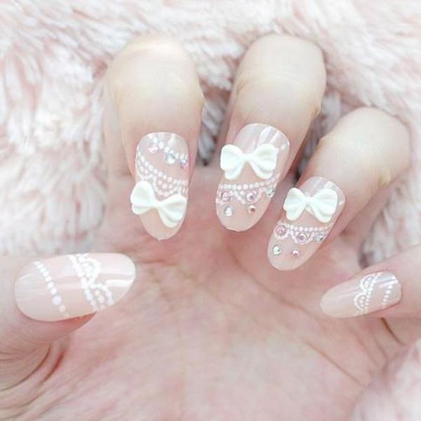 50+ Cute Bow Nail Designs