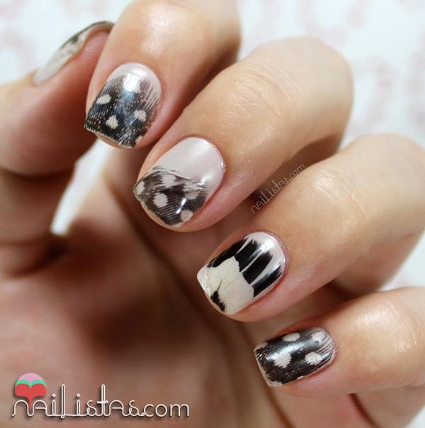 40+ Examples of Feather Nail Art