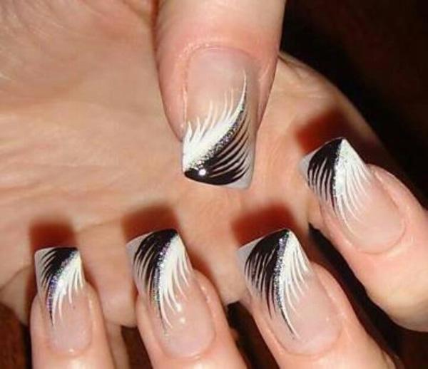 40+ Examples of Feather Nail Art
