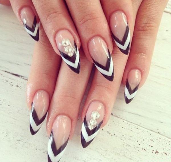 60 Examples of Black and White Nail Art