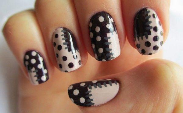 60 Examples of Black and White Nail Art